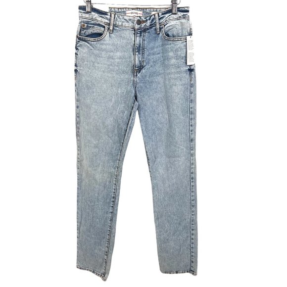 GUESS Denim - Guess 1981 Slim Straight Leg Jeans Women's 27 Acid Wash Light High Rise Mom NWT